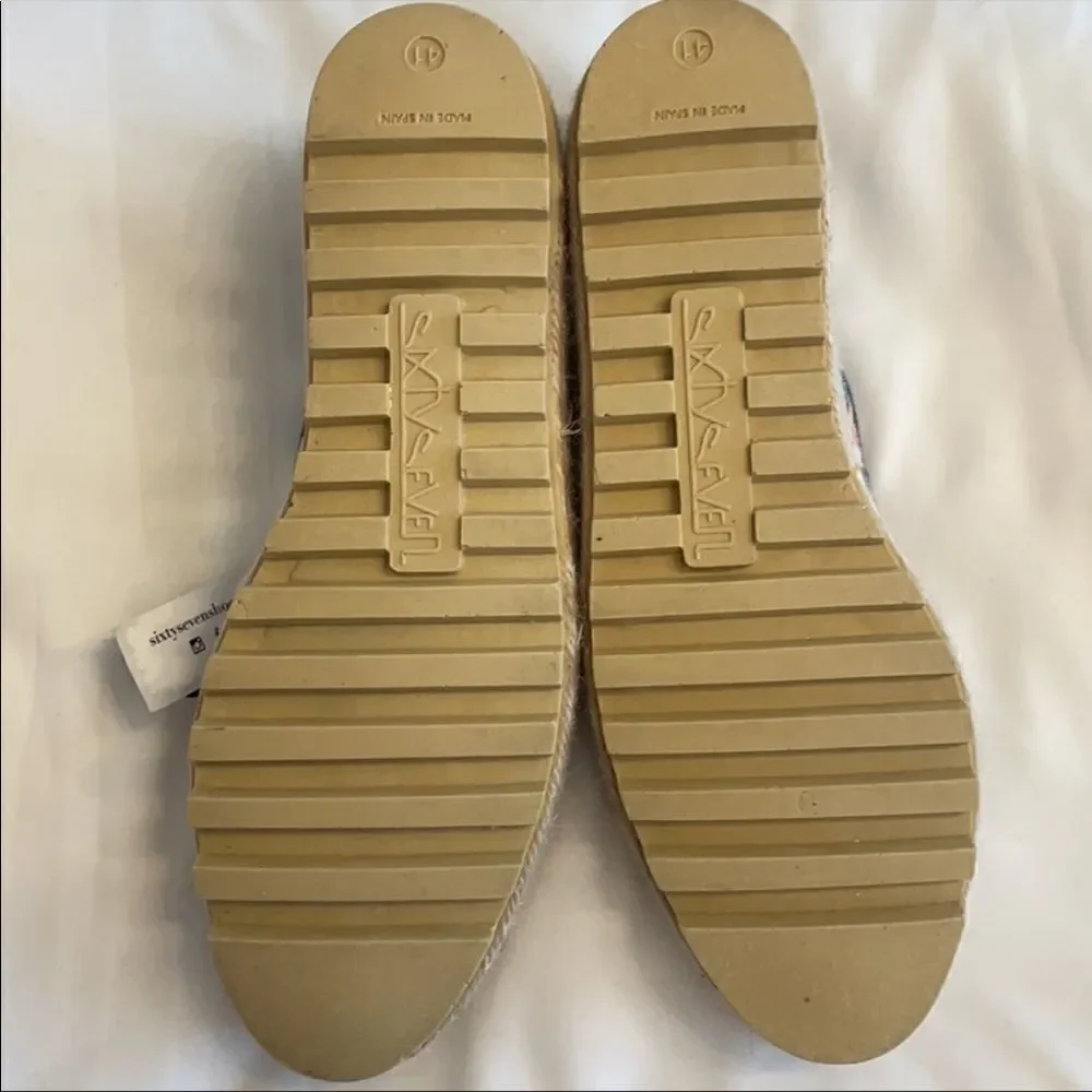 SIXTYSEVEN MULTI COLOR ESPADRILLES.  NEW